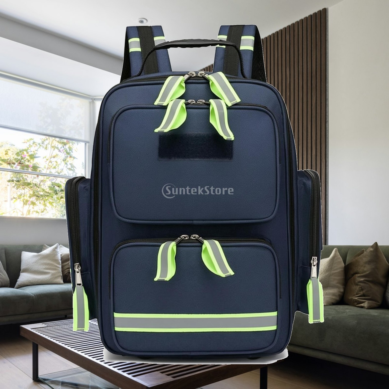 First Aid Bag Kit - 救急バックパック 構造化された救急バックパック 緊急医療バッグ 防水医療バッグ ショルダーストラップ付き（中身は空）