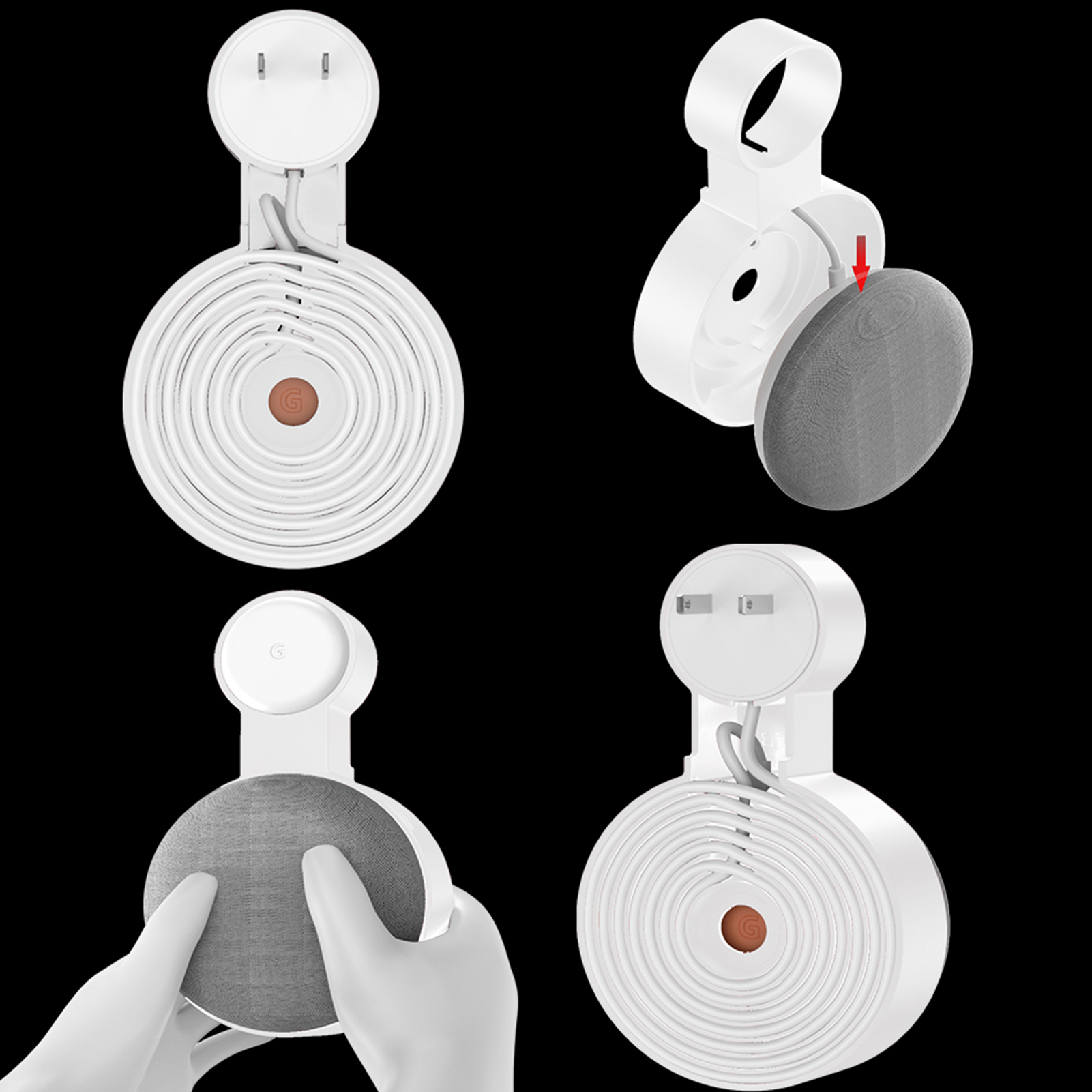 Google Speaker Nest Mini - アウトレットウォールマウントホルダーブラケット Google Nest Mini 第二世代 Google