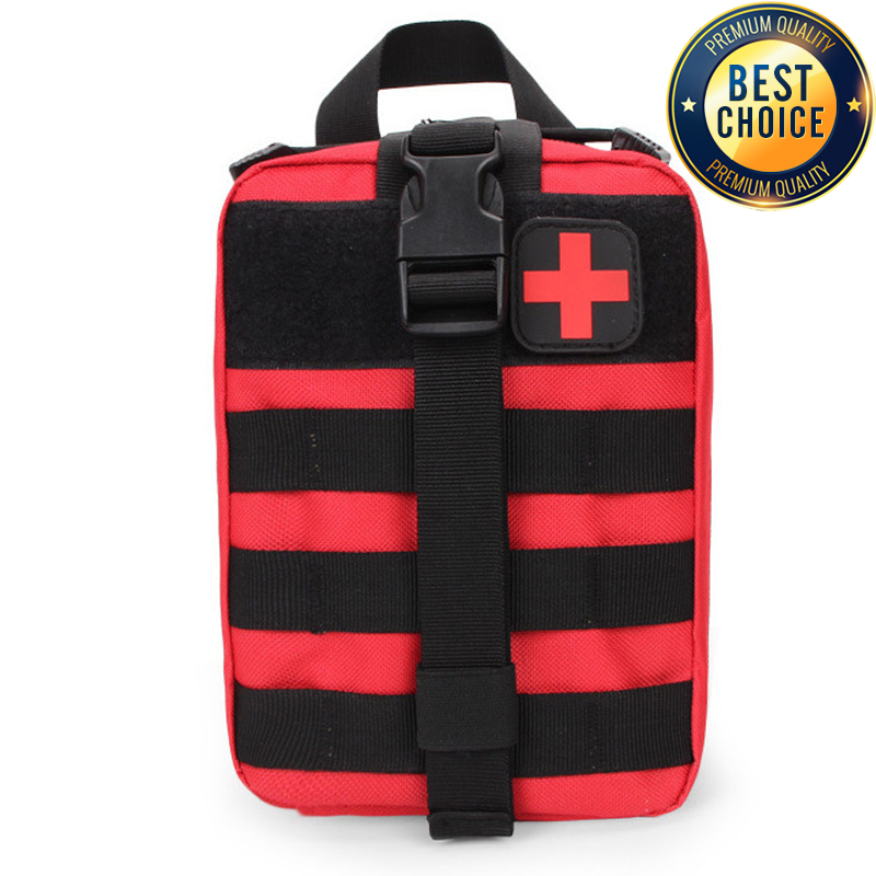 First Aid Bag Kit - Molle 戦術応急処置キット医療バッグ緊急 SOS 屋外狩猟緊急キャンプハイキング旅行サバイバルツール EDC ポーチ