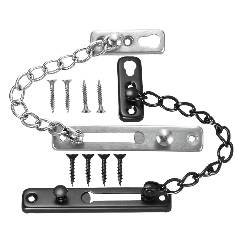 2個入りドアセキュリティチェーン、頑丈なステンレス製防犯ロッ - Security Chain Door のレビューと価格