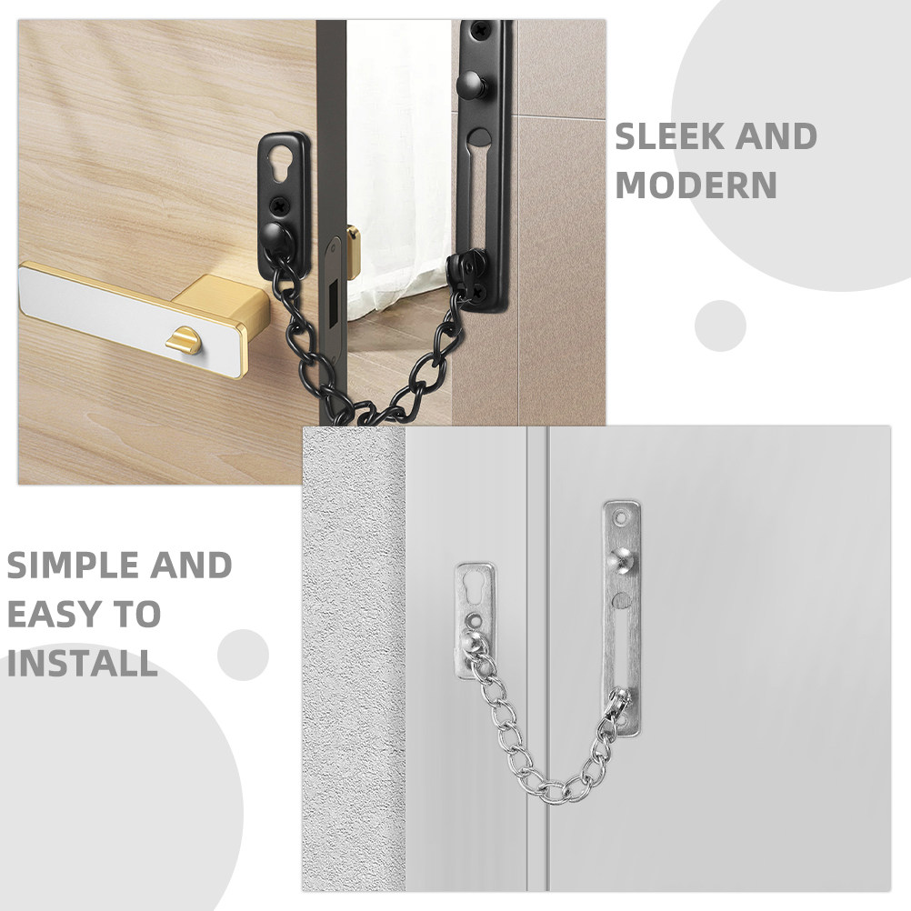 2個入りドアセキュリティチェーン、頑丈なステンレス製防犯ロッ - Security Chain Door のレビューと価格