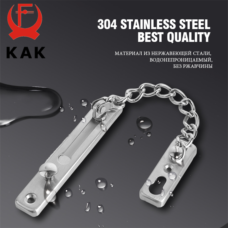 Kak-ステンレス鋼セキュリティチェーンロック,盗難防止ロッ - Security Chain Door のレビューと価格