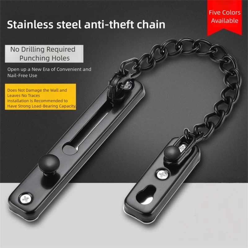 磨かれた頑丈なステンレス製ドアチェーンロック - スプリング - Security Chain Door のレビューと価格