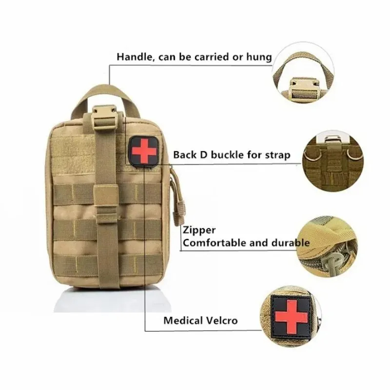 戦術的な応急処置キット医療バッグ緊急屋外狩猟車キャンプモール - First Aid Bag Kit のレビューと価格