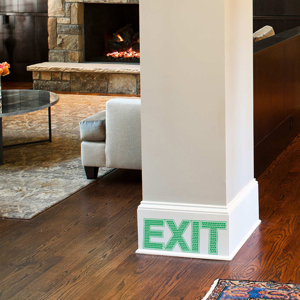発光式避難口ウォールステッカー、暗闇で光る安全標識（緊急事態 - Emergency Exit Sign のレビューと価格